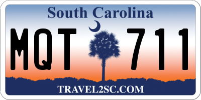 SC license plate MQT711