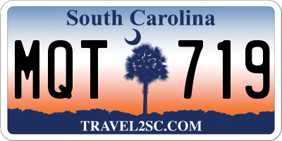 SC license plate MQT719