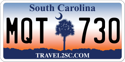 SC license plate MQT730