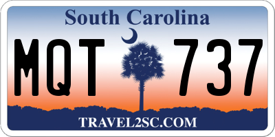 SC license plate MQT737