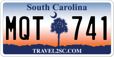 SC license plate MQT741