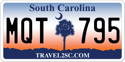 SC license plate MQT795