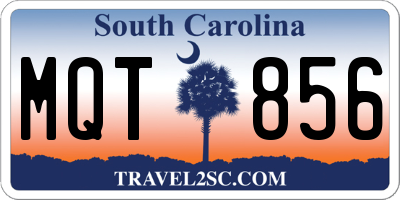 SC license plate MQT856