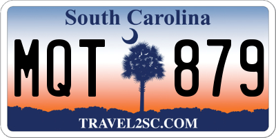 SC license plate MQT879