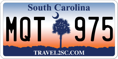 SC license plate MQT975