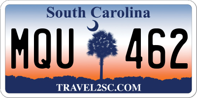 SC license plate MQU462