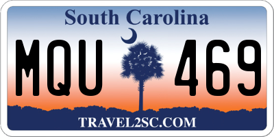 SC license plate MQU469