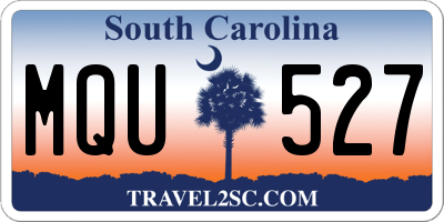 SC license plate MQU527