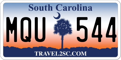 SC license plate MQU544
