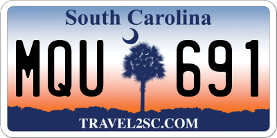 SC license plate MQU691