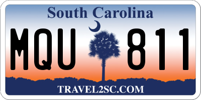 SC license plate MQU811