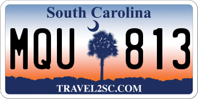 SC license plate MQU813