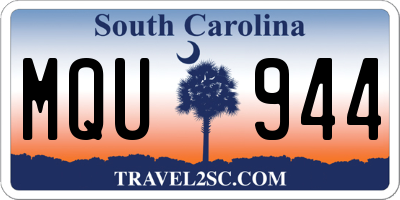 SC license plate MQU944