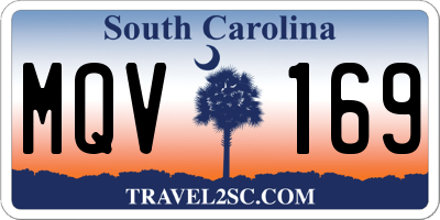 SC license plate MQV169