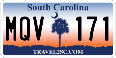 SC license plate MQV171