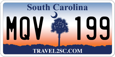 SC license plate MQV199