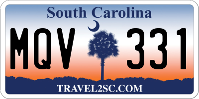 SC license plate MQV331