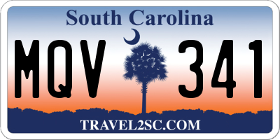 SC license plate MQV341