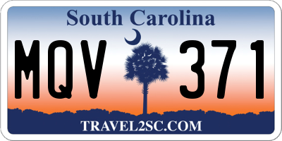 SC license plate MQV371