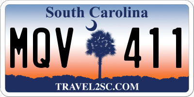 SC license plate MQV411