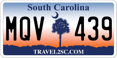 SC license plate MQV439