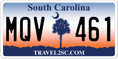 SC license plate MQV461