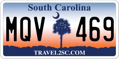 SC license plate MQV469