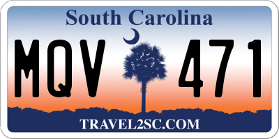 SC license plate MQV471