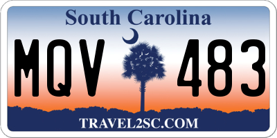 SC license plate MQV483