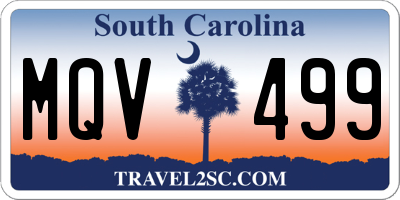 SC license plate MQV499
