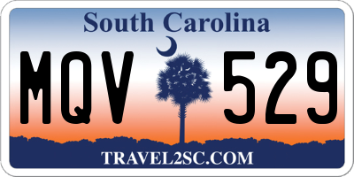 SC license plate MQV529