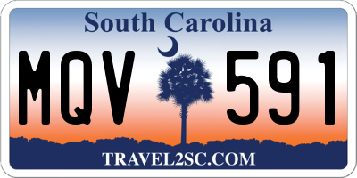 SC license plate MQV591