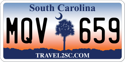 SC license plate MQV659
