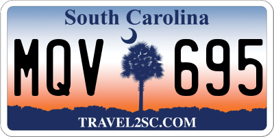 SC license plate MQV695