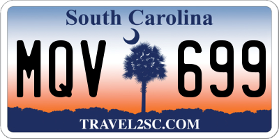 SC license plate MQV699