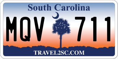 SC license plate MQV711