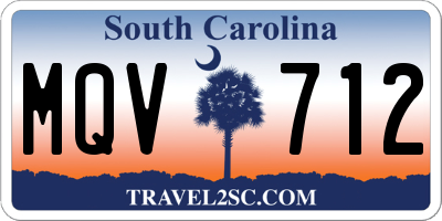 SC license plate MQV712