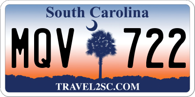 SC license plate MQV722