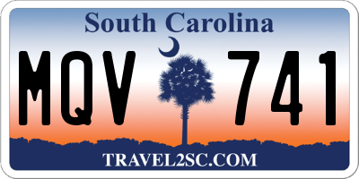 SC license plate MQV741