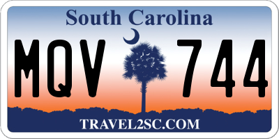 SC license plate MQV744