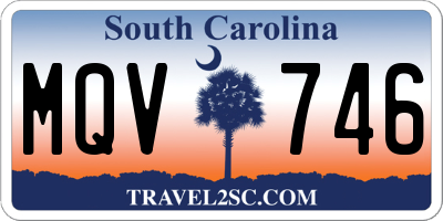 SC license plate MQV746