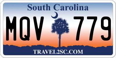 SC license plate MQV779