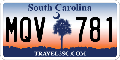 SC license plate MQV781