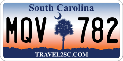 SC license plate MQV782