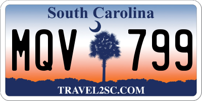 SC license plate MQV799