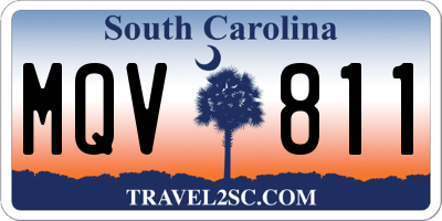 SC license plate MQV811