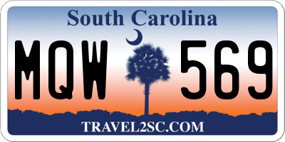 SC license plate MQW569