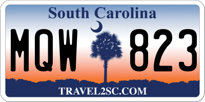SC license plate MQW823