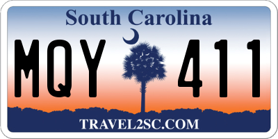 SC license plate MQY411