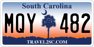 SC license plate MQY482